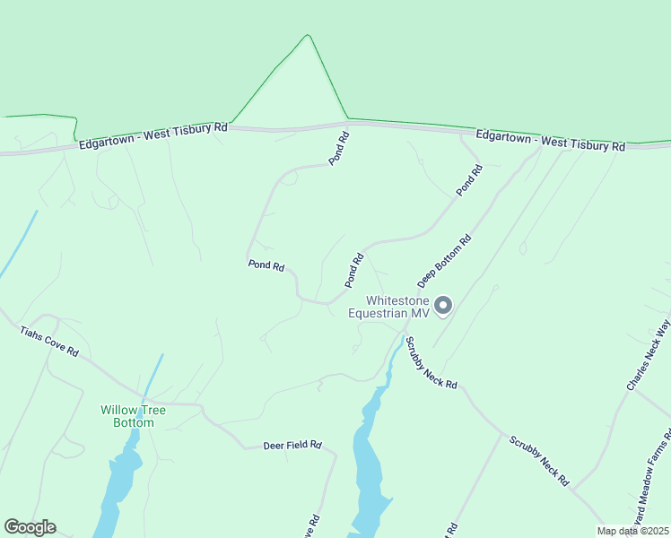 map of restaurants, bars, coffee shops, grocery stores, and more near 125 Pond Road in West Tisbury