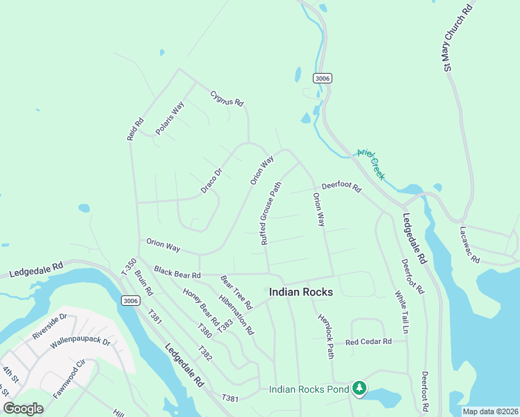 map of restaurants, bars, coffee shops, grocery stores, and more near 79-103 Orion Way in Wayne