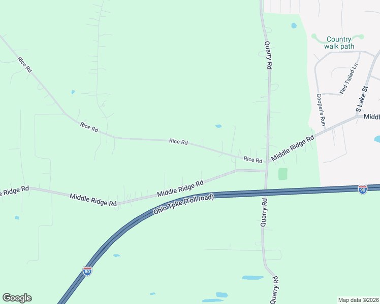 map of restaurants, bars, coffee shops, grocery stores, and more near 48201 Rice Road in Amherst