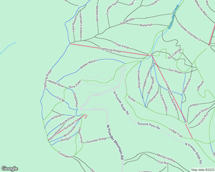 map of restaurants, bars, coffee shops, grocery stores, and more near 6825 East 6675 North in Eden