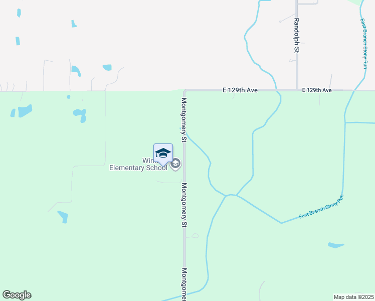 map of restaurants, bars, coffee shops, grocery stores, and more near 13113 Montgomery Street in Crown Point