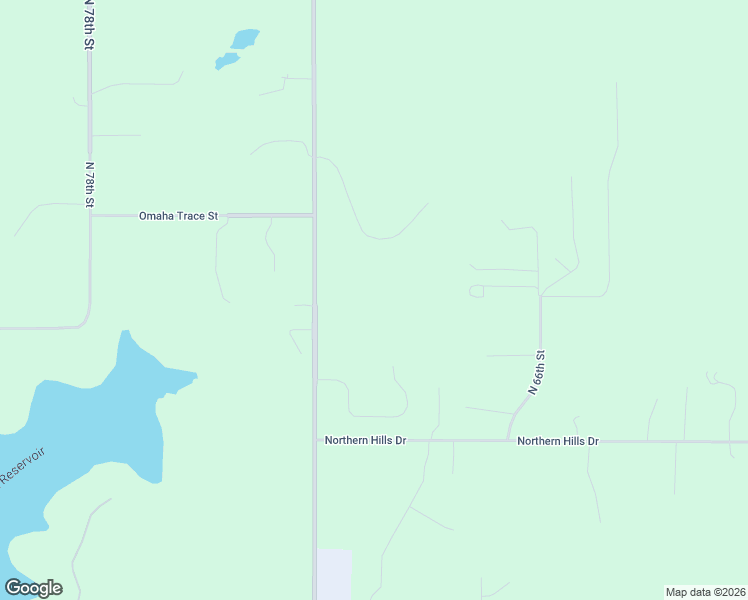 map of restaurants, bars, coffee shops, grocery stores, and more near 13333 North 72nd Street in Omaha