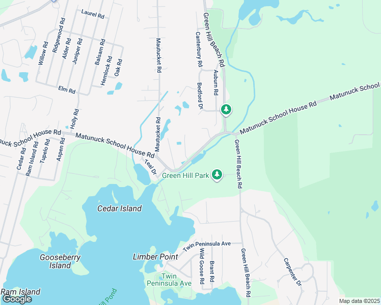 map of restaurants, bars, coffee shops, grocery stores, and more near 19 Corey Road in South Kingstown