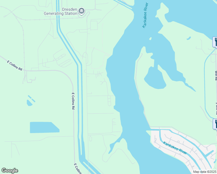 map of restaurants, bars, coffee shops, grocery stores, and more near 8169 North Thorsen Lane in Morris
