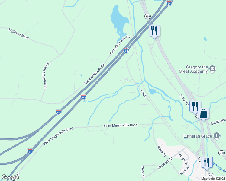 map of restaurants, bars, coffee shops, grocery stores, and more near 117 Clay Street in Lackawanna County