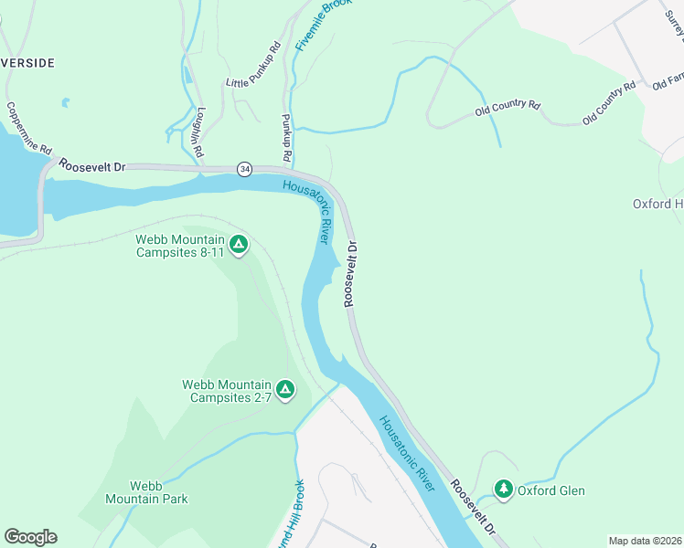 map of restaurants, bars, coffee shops, grocery stores, and more near 579 Roosevelt Drive in Oxford