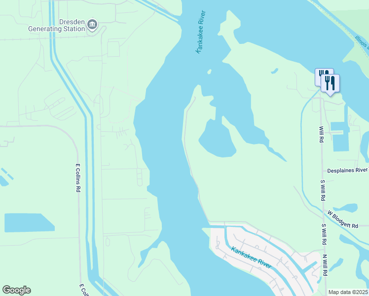 map of restaurants, bars, coffee shops, grocery stores, and more near 8595 East Pheasant Trail in Wilmington