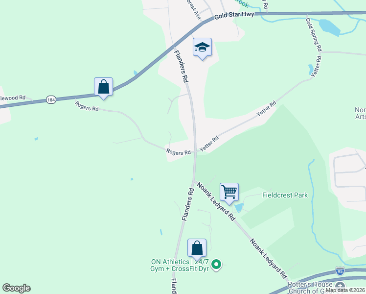 map of restaurants, bars, coffee shops, grocery stores, and more near 30 Rogers Road in Groton