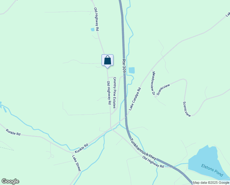 map of restaurants, bars, coffee shops, grocery stores, and more near Country Pine Estates in Luzerne County