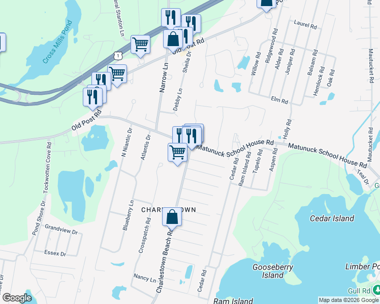 map of restaurants, bars, coffee shops, grocery stores, and more near 22 Tucker Street in Charlestown