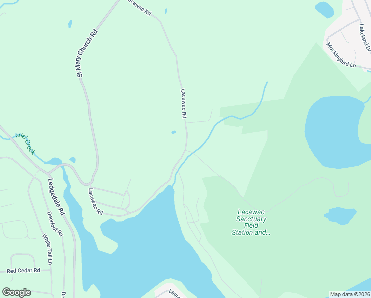 map of restaurants, bars, coffee shops, grocery stores, and more near 123-135 Lacawac Rd in Wayne