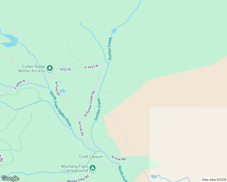 map of restaurants, bars, coffee shops, grocery stores, and more near East 6825 North in Weber County