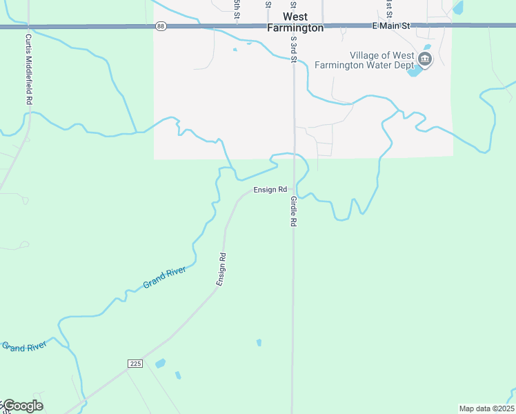 map of restaurants, bars, coffee shops, grocery stores, and more near 6036 Ensign Road in West Farmington
