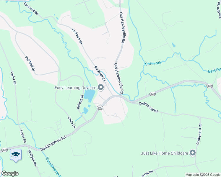 map of restaurants, bars, coffee shops, grocery stores, and more near 4 Old Hawleyville Road in Bethel