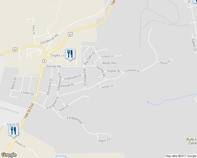 map of restaurants, bars, coffee shops, grocery stores, and more near 103 Tamarack Drive in Franklin