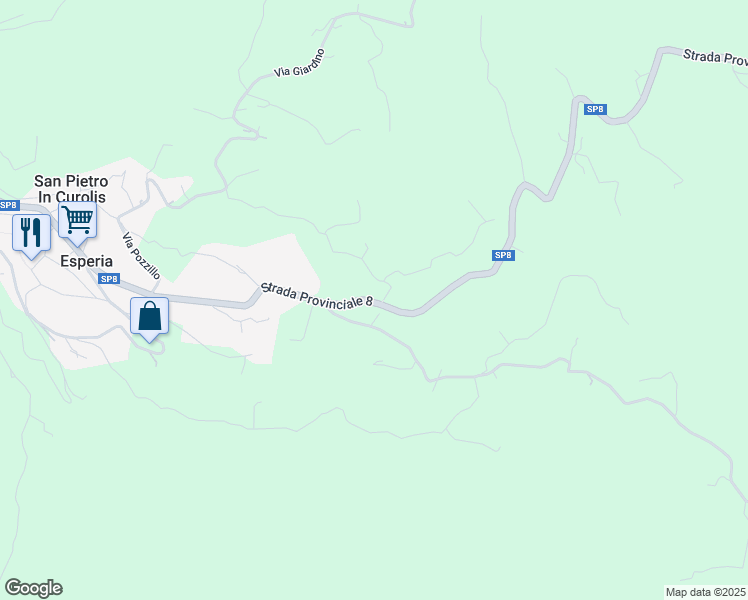 map of restaurants, bars, coffee shops, grocery stores, and more near 30 SP8 in Esperia