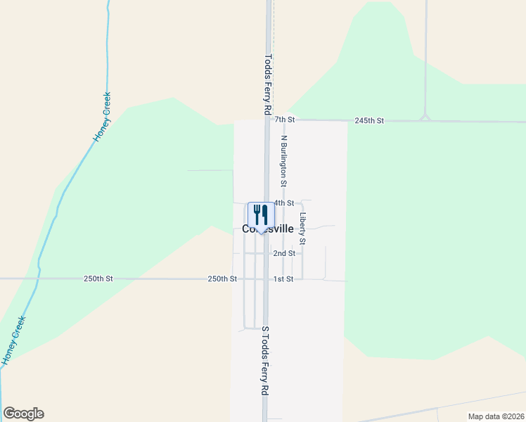 map of restaurants, bars, coffee shops, grocery stores, and more near 315 Todds Ferry Road in Conesville