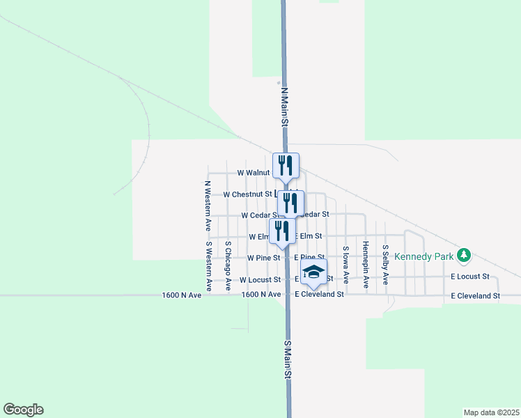 map of restaurants, bars, coffee shops, grocery stores, and more near 151-199 West Chestnut Street in Ladd