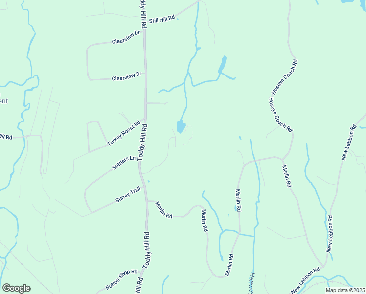map of restaurants, bars, coffee shops, grocery stores, and more near 139 Toddy Hill Road in Newtown