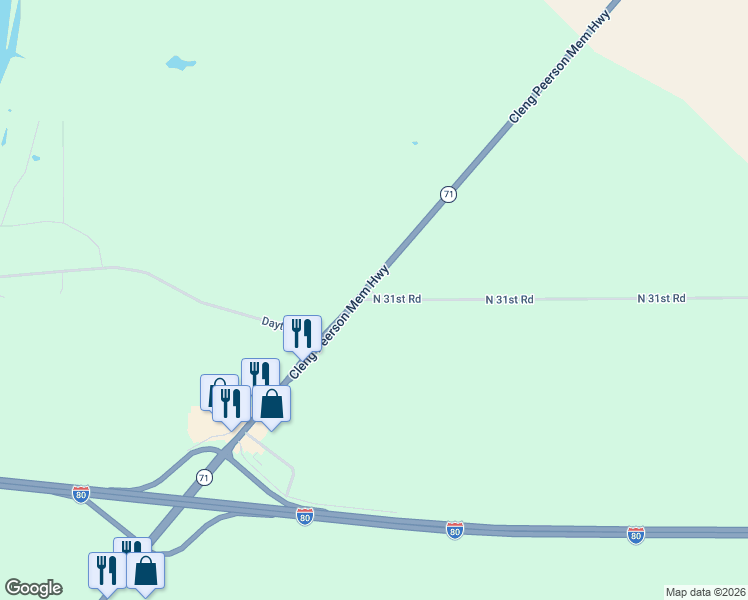 map of restaurants, bars, coffee shops, grocery stores, and more near 2037 North 31st Road in Ottawa