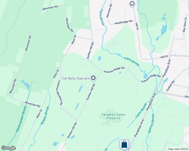 map of restaurants, bars, coffee shops, grocery stores, and more near 990 Dunbar Hill Road in Hamden
