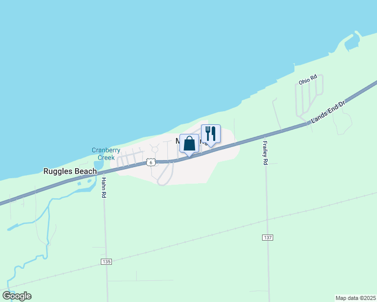 map of restaurants, bars, coffee shops, grocery stores, and more near 4800 Avenue A in Huron