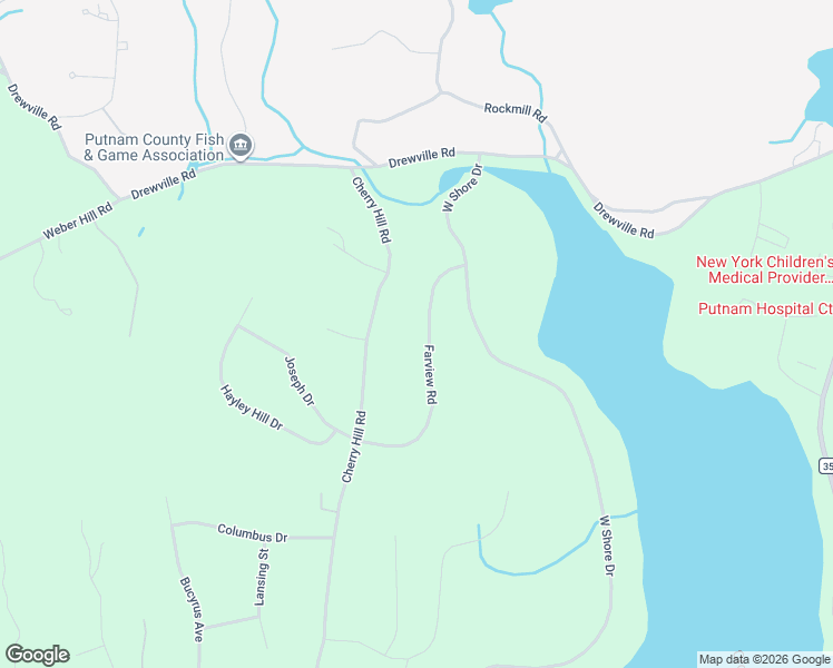 map of restaurants, bars, coffee shops, grocery stores, and more near 75 Farview Road in Carmel Hamlet