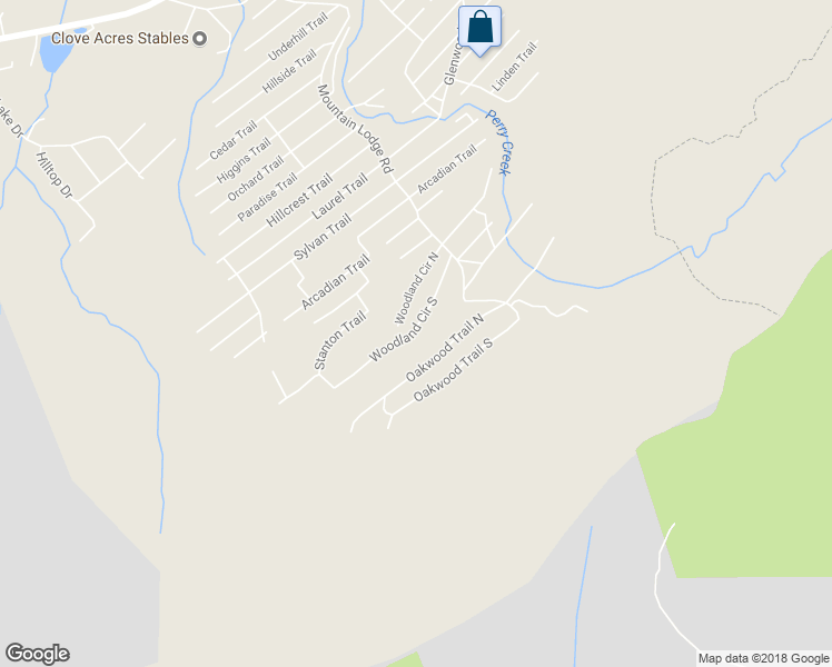 map of restaurants, bars, coffee shops, grocery stores, and more near 25 Woodland Circle South in Monroe