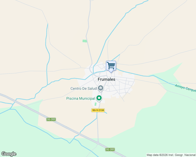 map of restaurants, bars, coffee shops, grocery stores, and more near 18 Calle Rincón in Frumales