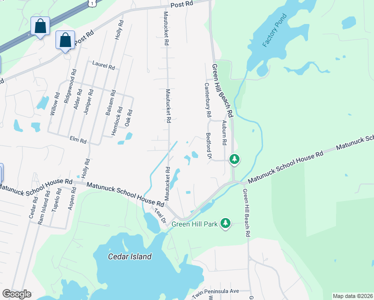 map of restaurants, bars, coffee shops, grocery stores, and more near 60 Dawley Way in South Kingstown