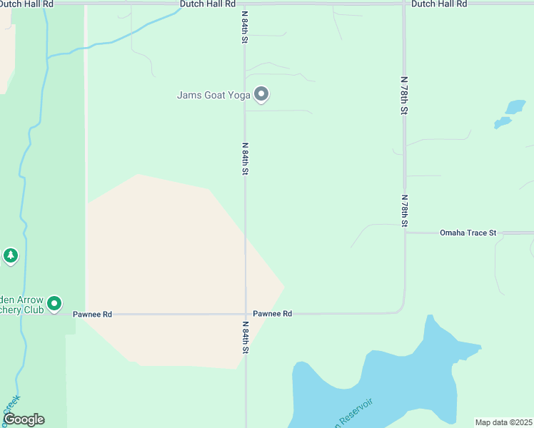 map of restaurants, bars, coffee shops, grocery stores, and more near 13707 North 84th Street in Omaha