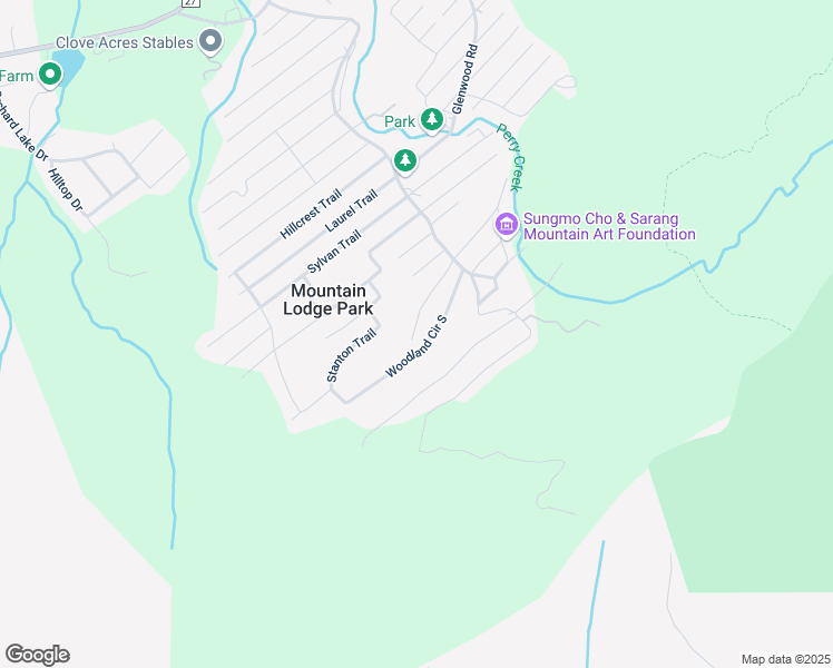 map of restaurants, bars, coffee shops, grocery stores, and more near 25 Woodland Circle South in Monroe