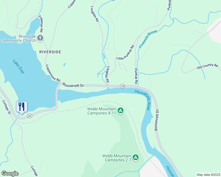 map of restaurants, bars, coffee shops, grocery stores, and more near 666 Roosevelt Drive in Oxford