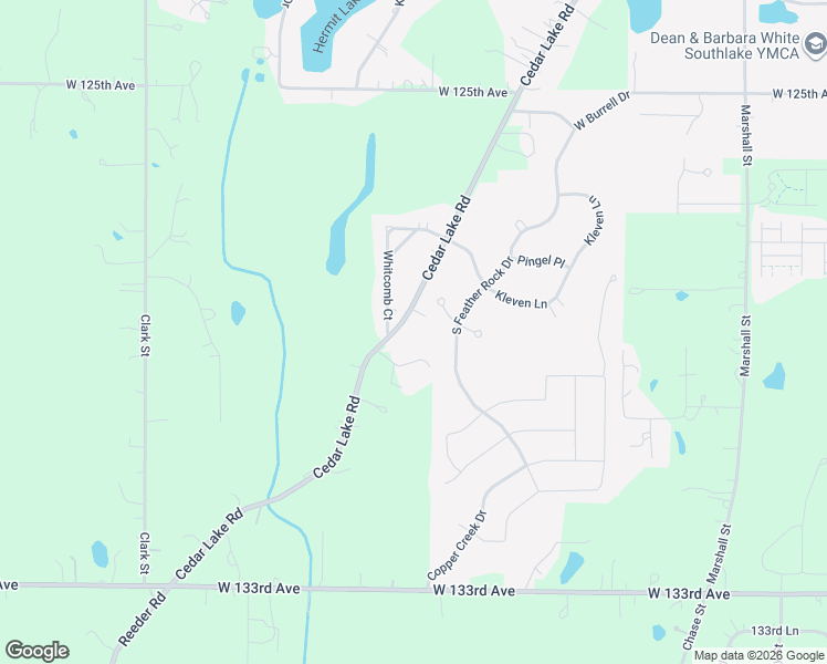 map of restaurants, bars, coffee shops, grocery stores, and more near 3801-3999 West 129th Court in Crown Point