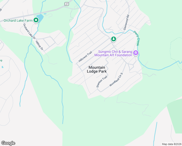 map of restaurants, bars, coffee shops, grocery stores, and more near in Mountain Lodge Park