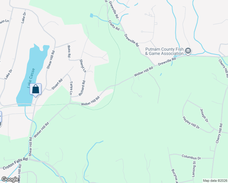 map of restaurants, bars, coffee shops, grocery stores, and more near Putnam Trailway in Putnam County