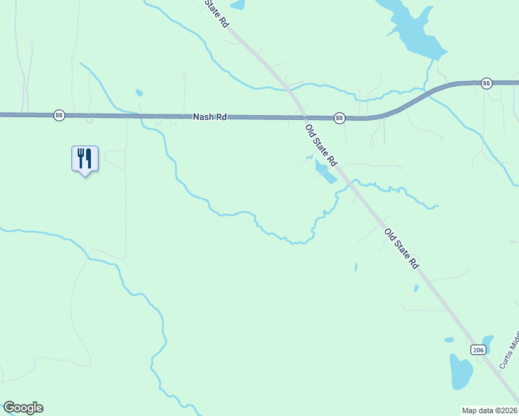 map of restaurants, bars, coffee shops, grocery stores, and more near 17733 Nash Road in Middlefield