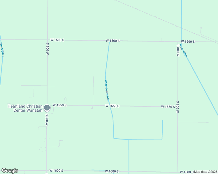 map of restaurants, bars, coffee shops, grocery stores, and more near 8542 West 1550 South in Wanatah