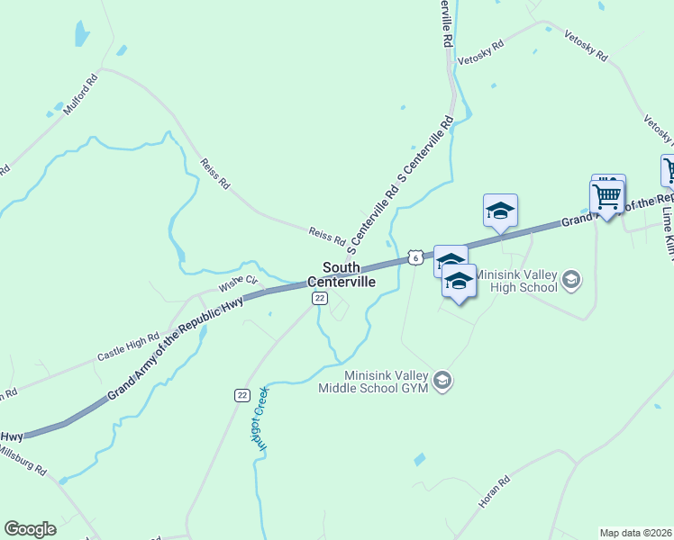 map of restaurants, bars, coffee shops, grocery stores, and more near 2233 U.S. 6 in Middletown