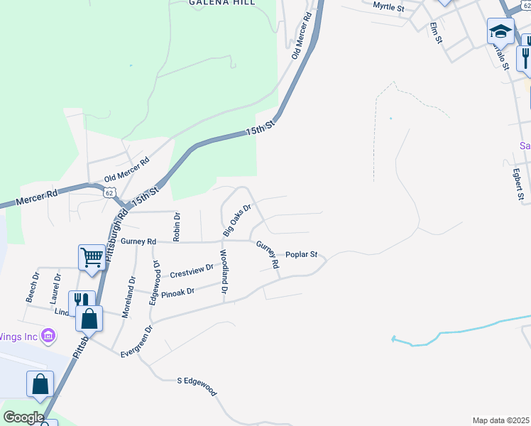 map of restaurants, bars, coffee shops, grocery stores, and more near 597 Wendy Way in Franklin