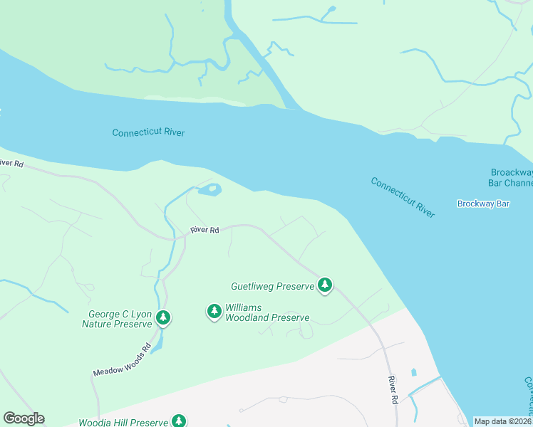 map of restaurants, bars, coffee shops, grocery stores, and more near 323 River Road in Deep River