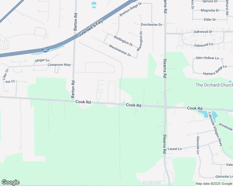 map of restaurants, bars, coffee shops, grocery stores, and more near 95 Jamie Lane in Cuyahoga County