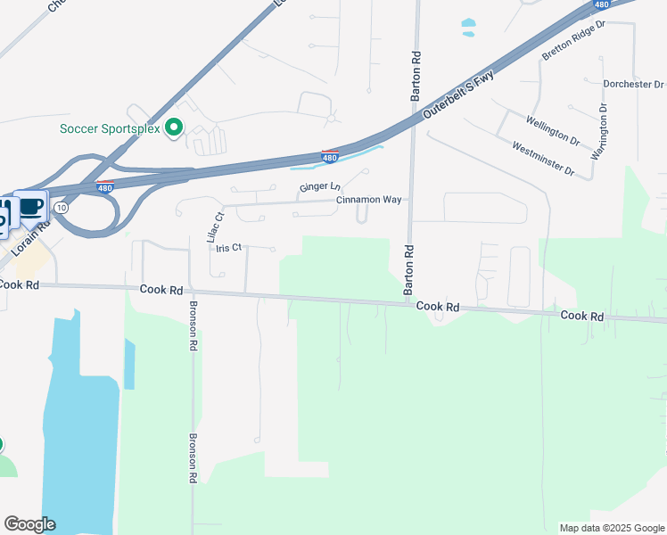 map of restaurants, bars, coffee shops, grocery stores, and more near 27274 Cook Road in Cuyahoga County