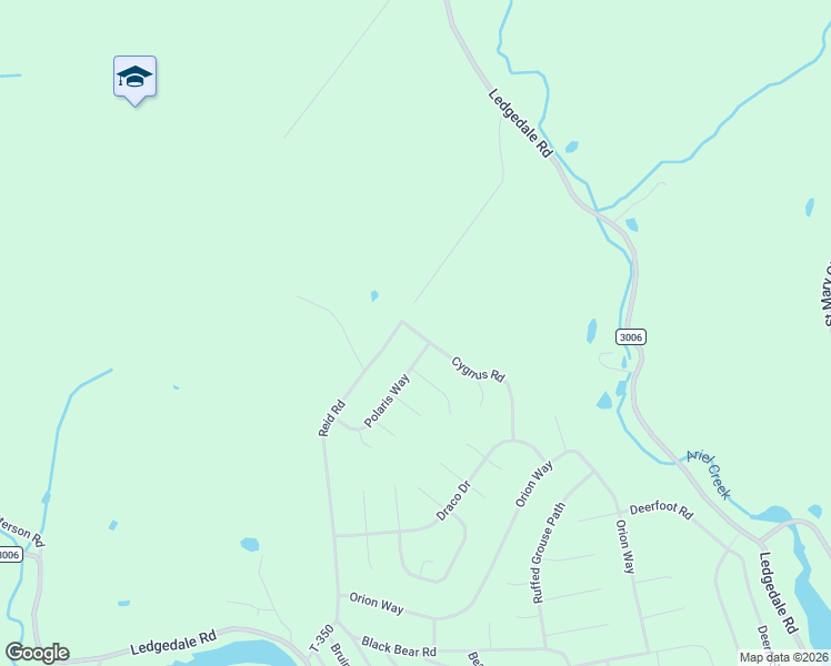 map of restaurants, bars, coffee shops, grocery stores, and more near 192-214 Cygnus Rd in Wayne