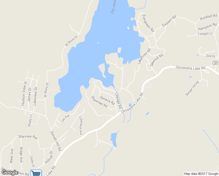map of restaurants, bars, coffee shops, grocery stores, and more near 44 Cayuga Road in Putnam Valley