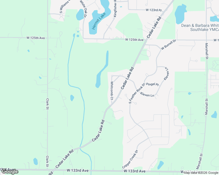 map of restaurants, bars, coffee shops, grocery stores, and more near 12724 Whitcomb St in Crown Point