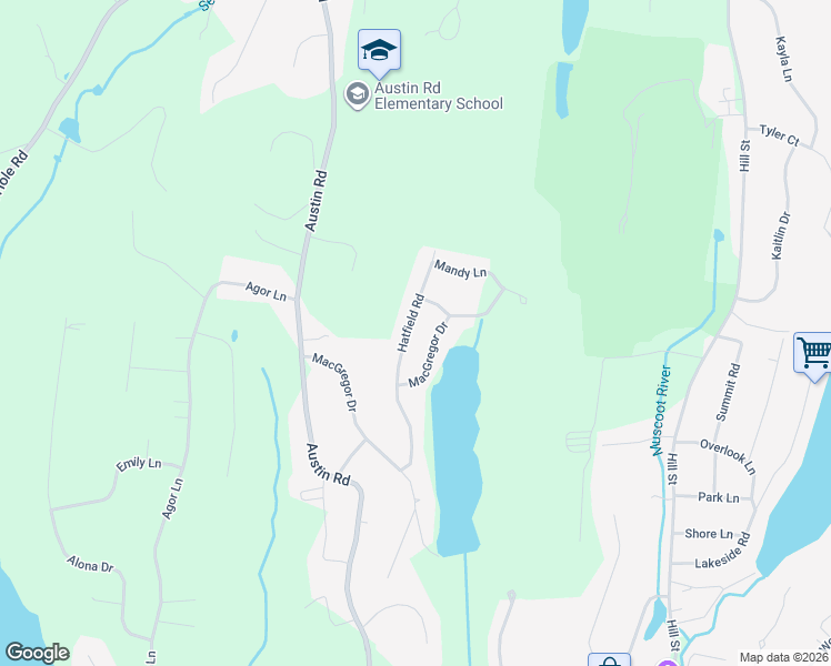 map of restaurants, bars, coffee shops, grocery stores, and more near 27 Hatfield Road in Mahopac