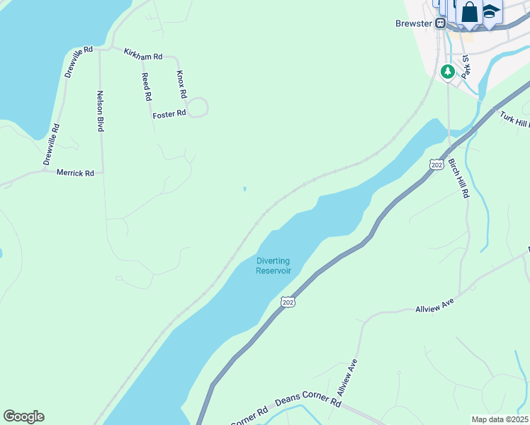 map of restaurants, bars, coffee shops, grocery stores, and more near 22 North Road in Brewster