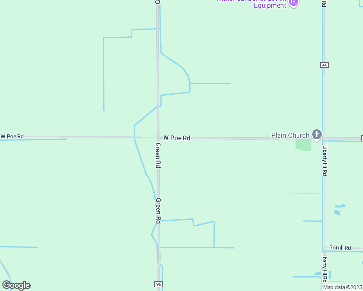 map of restaurants, bars, coffee shops, grocery stores, and more near 16653 West Poe Road in Bowling Green