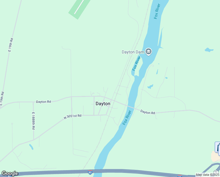 map of restaurants, bars, coffee shops, grocery stores, and more near 3124 East 1961st Road in Ottawa